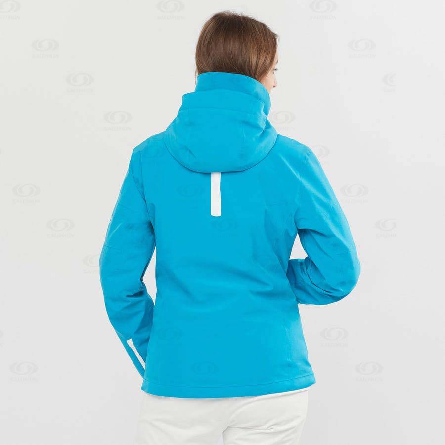 Salomon Jackets SPEED Women's Softshell Jackets Blue | AU-A1115