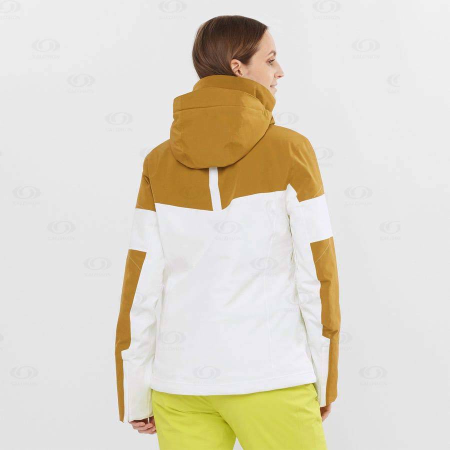 Salomon Jackets SPEED Women's Softshell Jackets White | AU-A1402