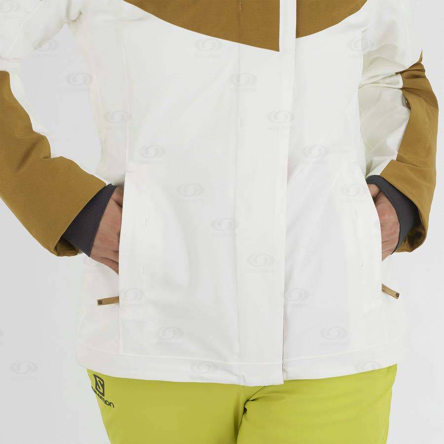 Salomon Jackets SPEED Women's Softshell Jackets White | AU-A1402