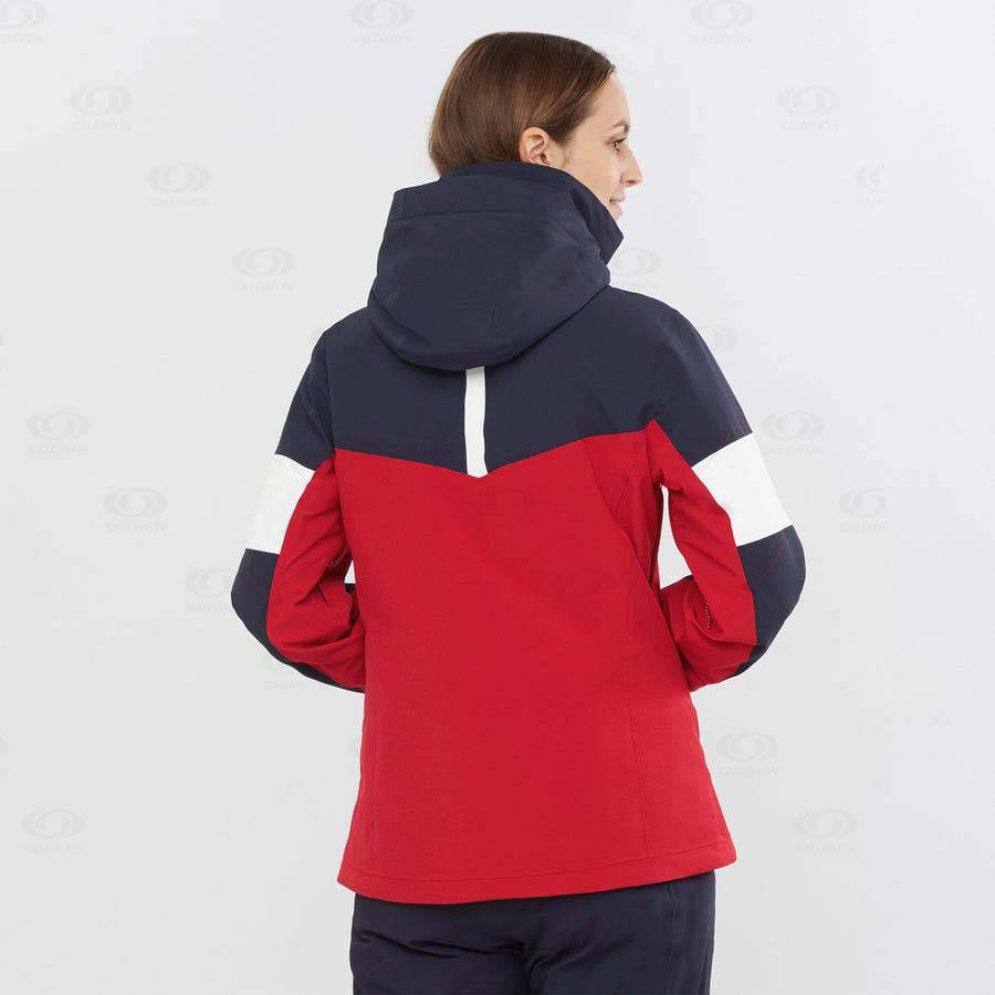 Salomon Jackets SPEED Women's Softshell Jackets Red | AU-A1535