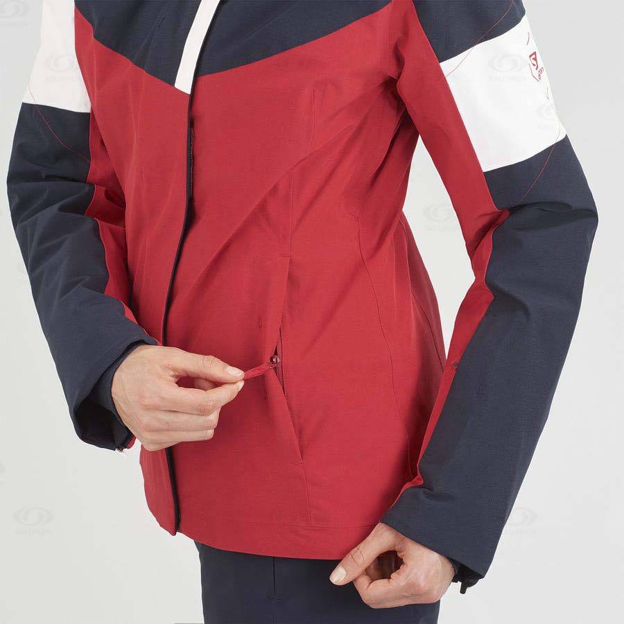 Salomon Jackets SPEED Women's Softshell Jackets Red | AU-A1535