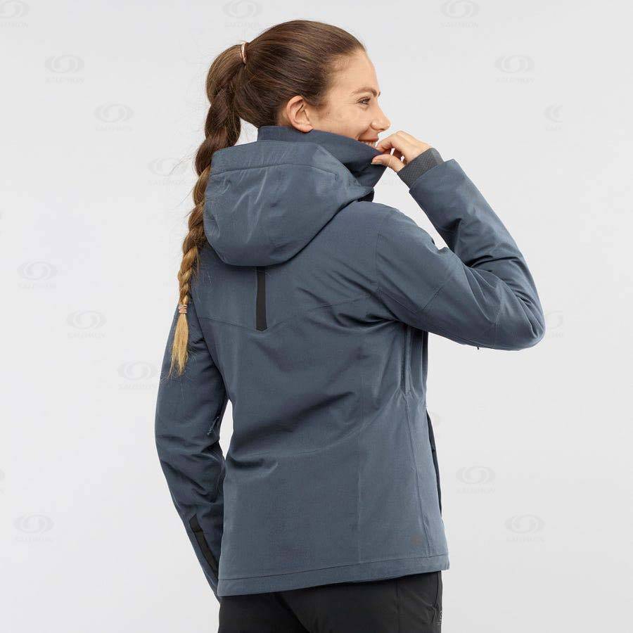 Salomon Jackets SPEED Women's Softshell Jackets Silver | AU-O1441