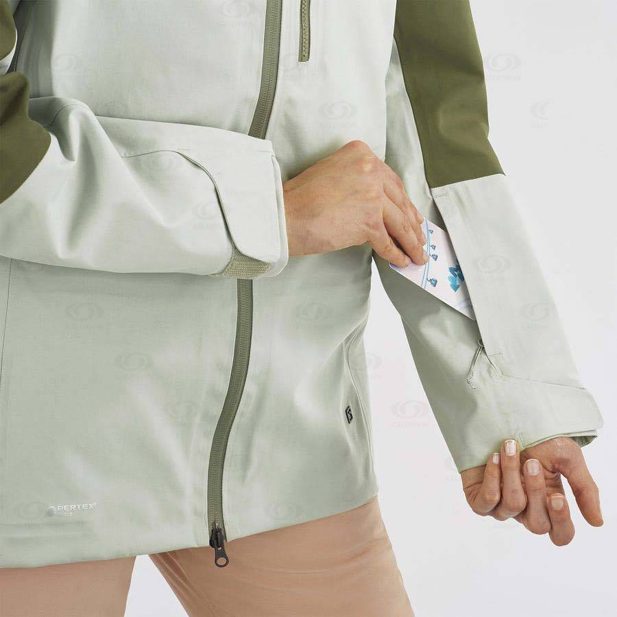 Salomon Jackets STANCE 3L Women's Softshell Jackets Olive | AU-O2153