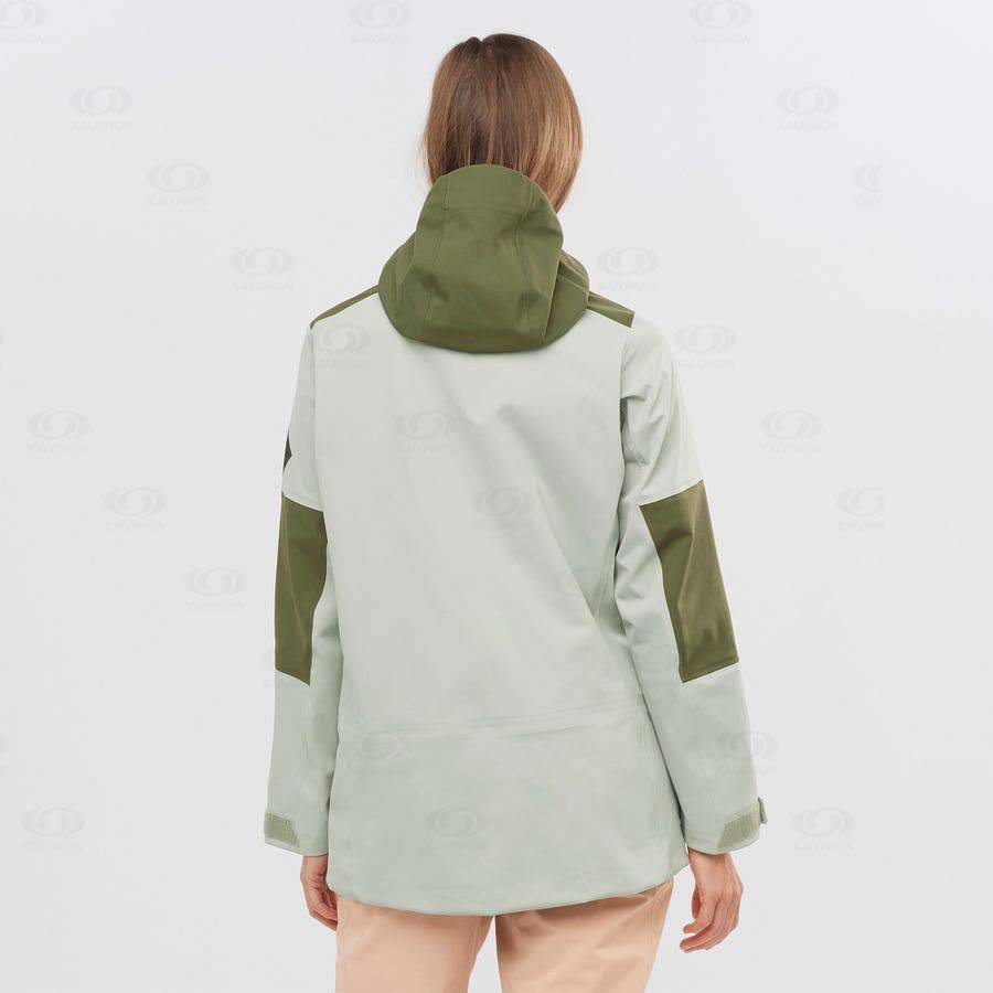 Salomon Jackets STANCE 3L Women's Softshell Jackets Olive | AU-O2153