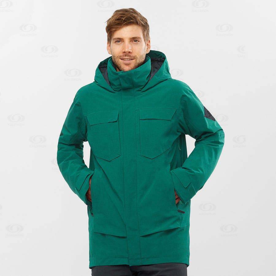 Salomon Jackets STANCE CARGO Men's Softshell Jackets Green | AU-M1965