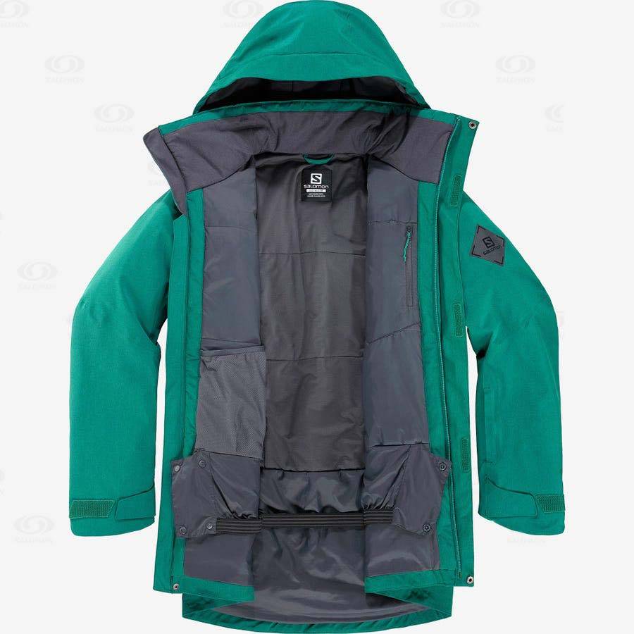 Salomon Jackets STANCE CARGO Men's Softshell Jackets Green | AU-M1965