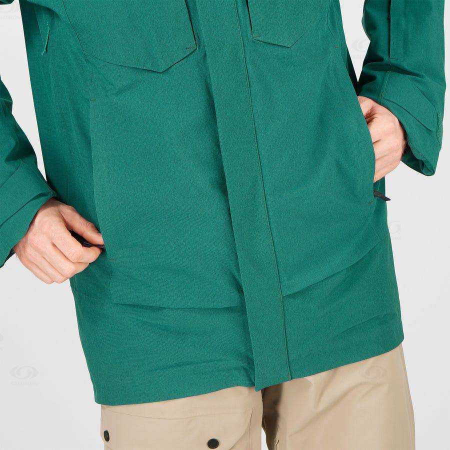 Salomon Jackets STANCE CARGO Men's Softshell Jackets Green | AU-M1965