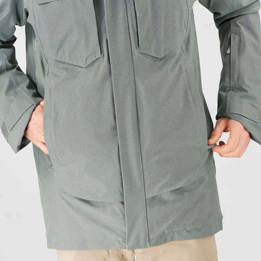 Salomon Jackets STANCE CARGO Men's Softshell Jackets Olive | AU-W3550