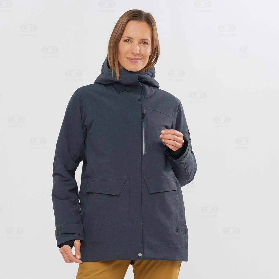 Salomon Jackets STANCE CARGO Women's Softshell Jackets Black | AU-L1004