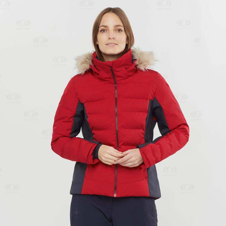 Salomon Jackets STORMCOZY Women's Softshell Jackets Red | AU-A1101