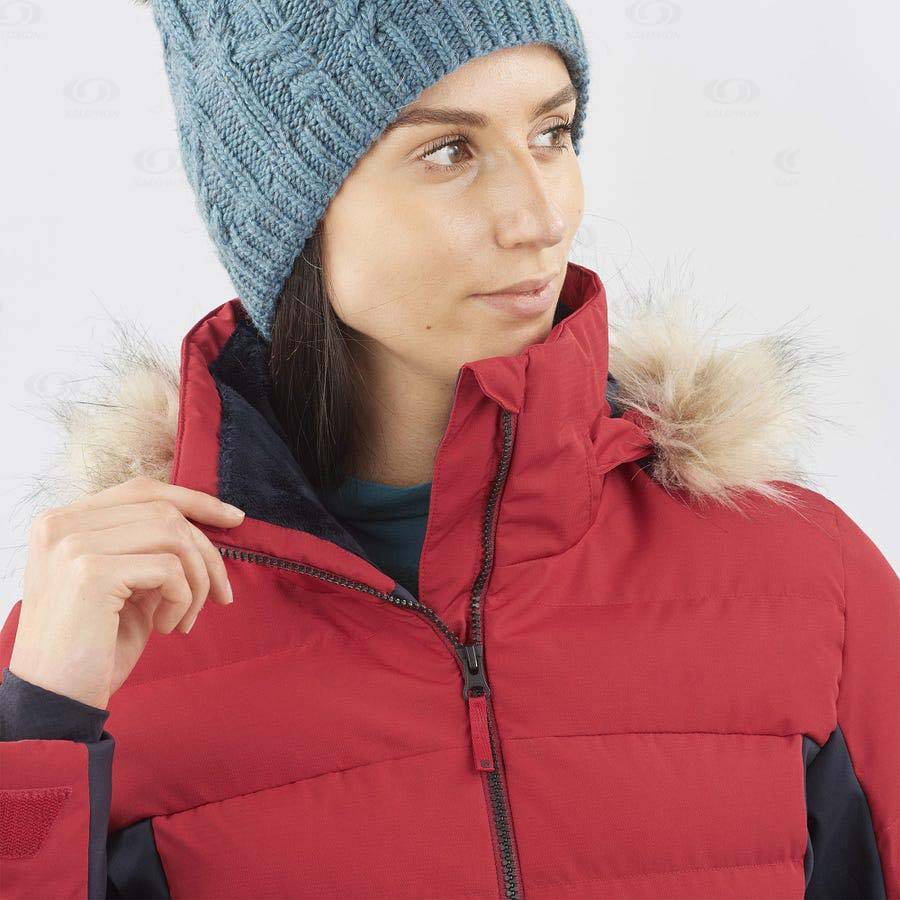 Salomon Jackets STORMCOZY Women's Softshell Jackets Red | AU-A1101