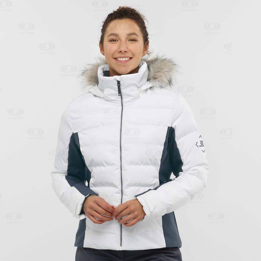 Salomon Jackets STORMCOZY Women's Softshell Jackets White | AU-A2172