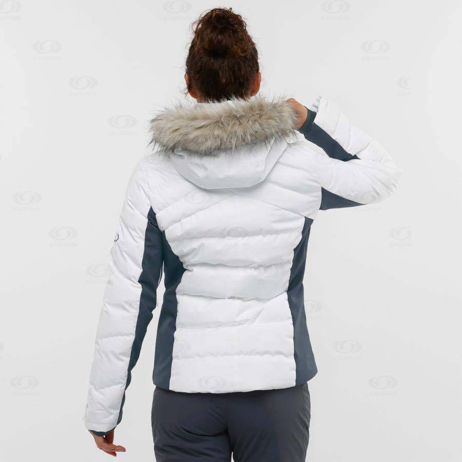 Salomon Jackets STORMCOZY Women's Softshell Jackets White | AU-A2172