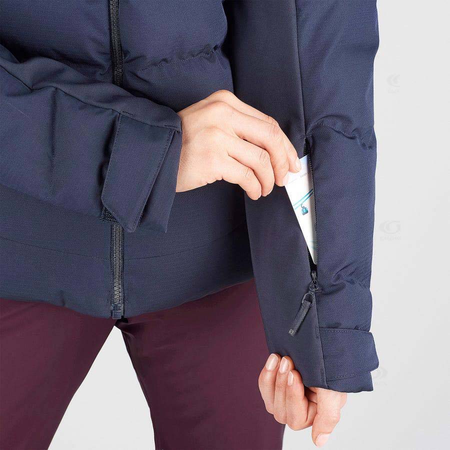 Salomon Jackets STORMCOZY Women's Softshell Jackets Navy | AU-M1762