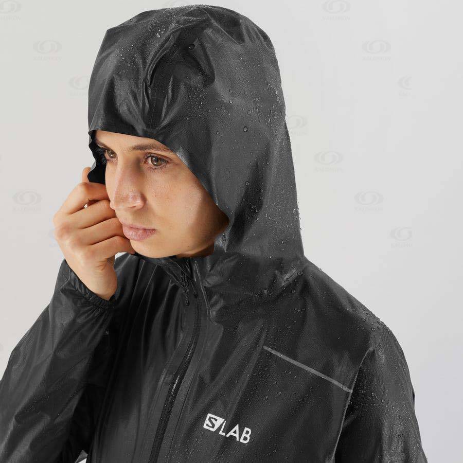 Salomon Jackets S/LAB GORE-TEX SHAKEDRY™ Women's Softshell Jackets Black | AU-O2456