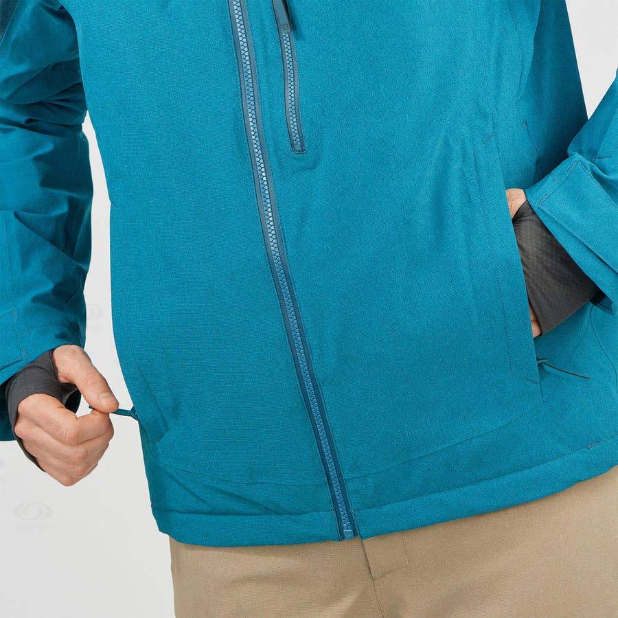 Salomon Jackets UNTRACKED Men's Softshell Jackets Blue | AU-N1365