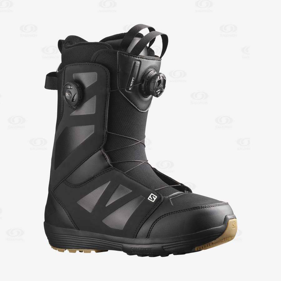 Salomon LAUNCH BOA SJ BOA Men\'s Ski Boots Black | AU-N2324