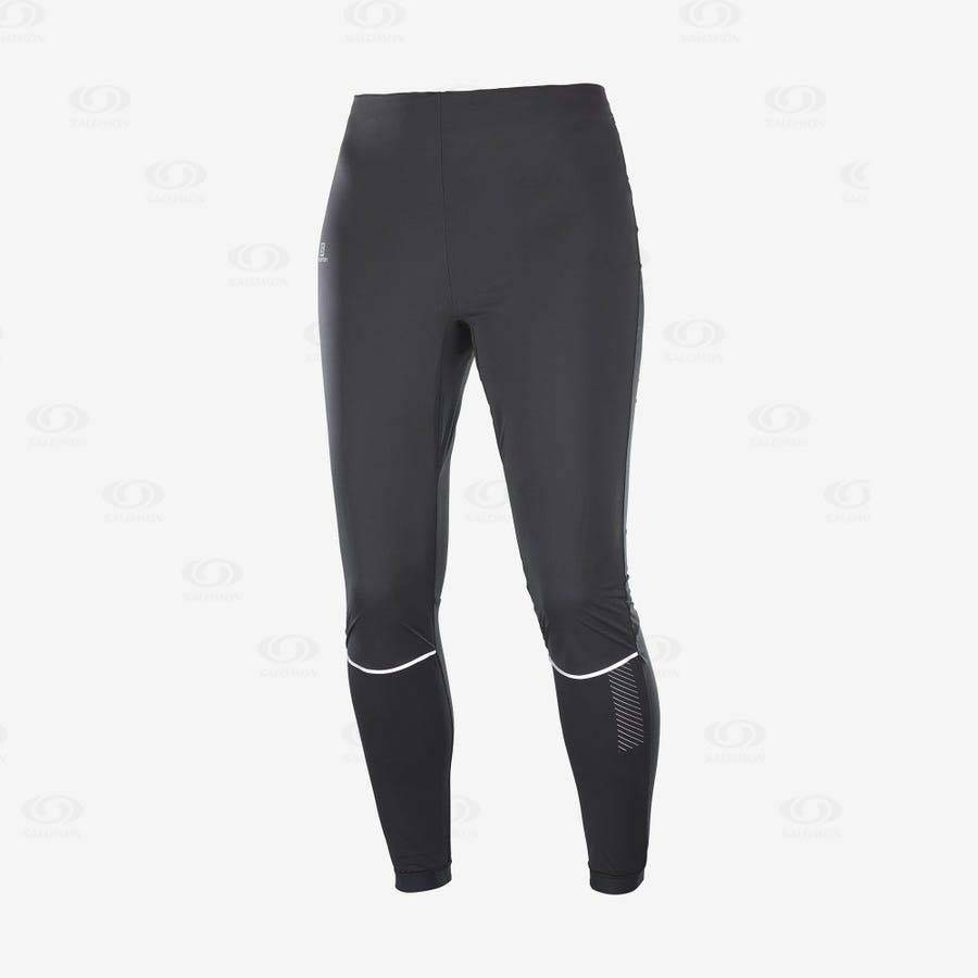 Salomon LIGHT SHELL Women\'s Running Tights Black | AU-M2581