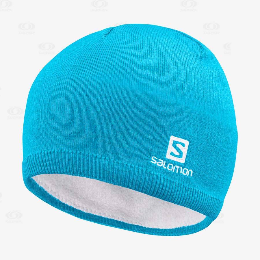 Salomon LOGO Men\'s Hats Blue | AU-S2444