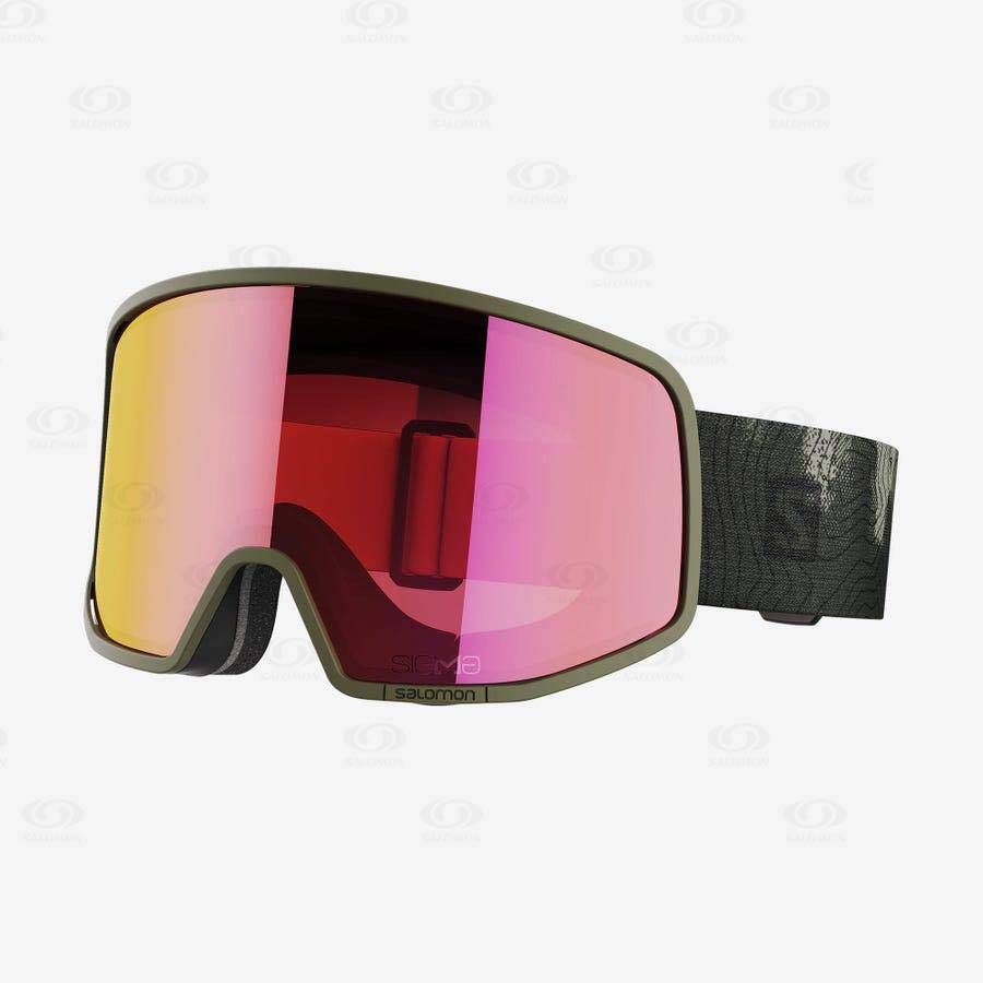 Salomon LO FI SIGMA Women\'s Goggles Olive | AU-A2186