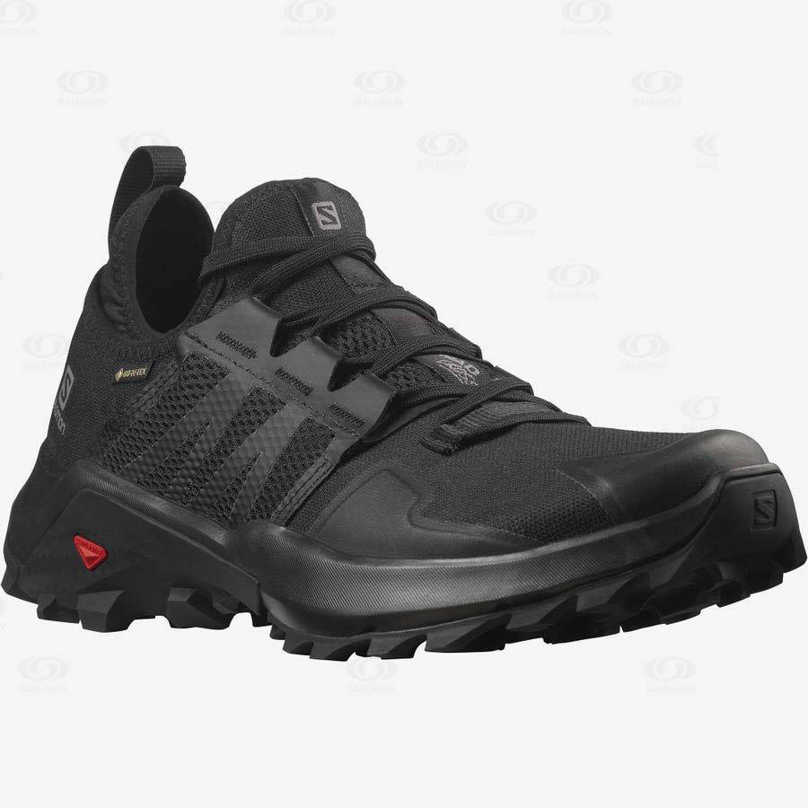 Salomon MADCROSS GORE-TEX Men's Trail Running Shoes Black | AU-N1743