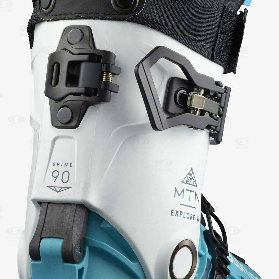 Salomon MTN EXPLORE Women's Ski Boots White / Blue | AU-A1661