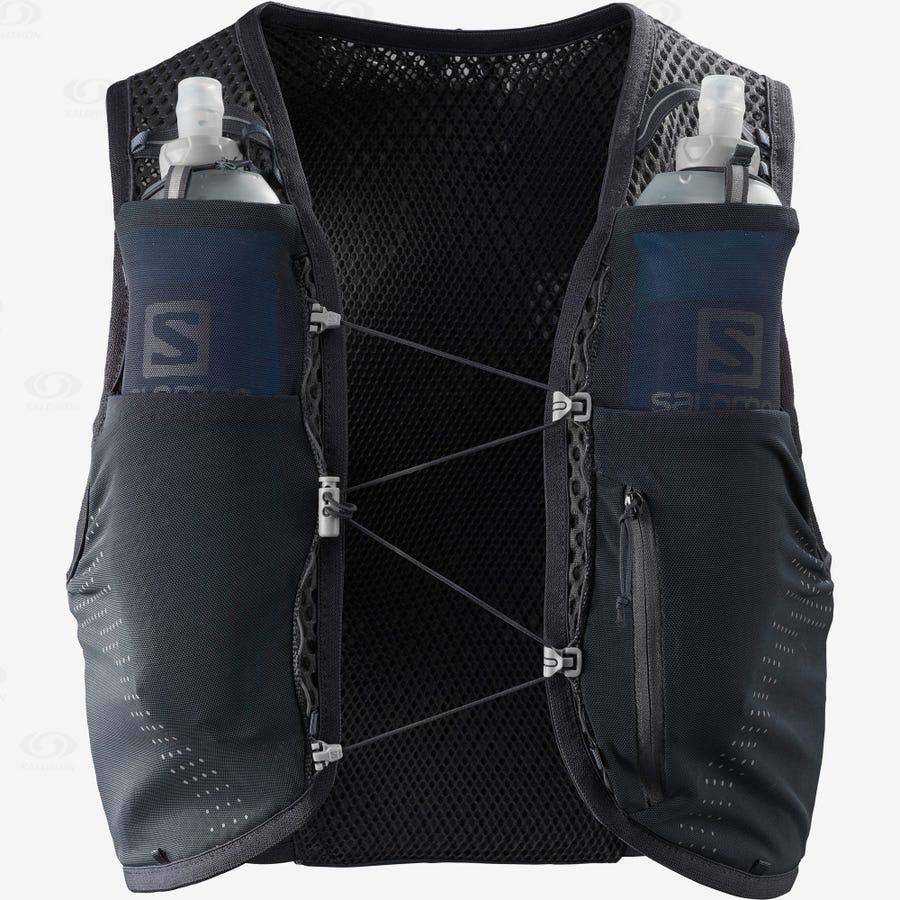 Salomon NOCTURN ACTIVE SKIN 4 Men's Running Packs Black | AU-L1683