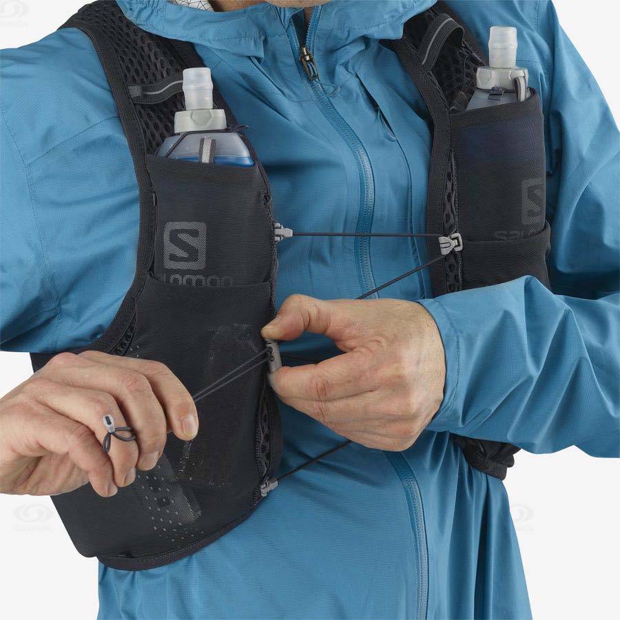 Salomon NOCTURN ACTIVE SKIN 4 Men's Running Packs Black | AU-L1683