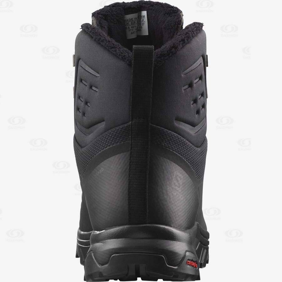 Salomon OUTBLAST THINSULATE™ CLIMASALOMON™ Men's Waterproof Boots Black | AU-L1361