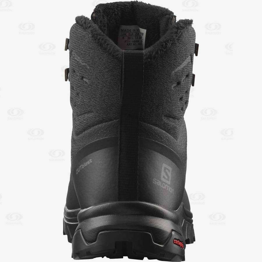 Salomon OUTBLAST THINSULATE™ CLIMASALOMON™ Women's Waterproof Shoes Black | AU-L1396