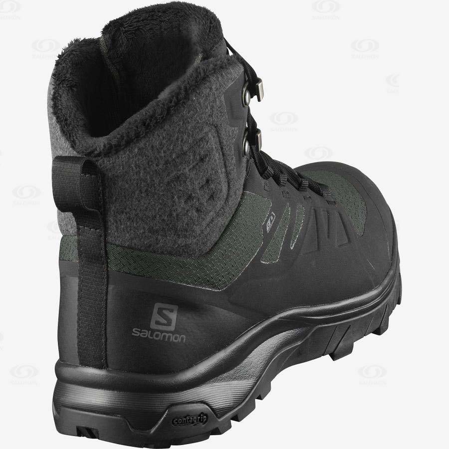 Salomon OUTBLAST THINSULATE™ CLIMASALOMON™ WATERPROOF Women's Winter Boots Black | AU-L1522