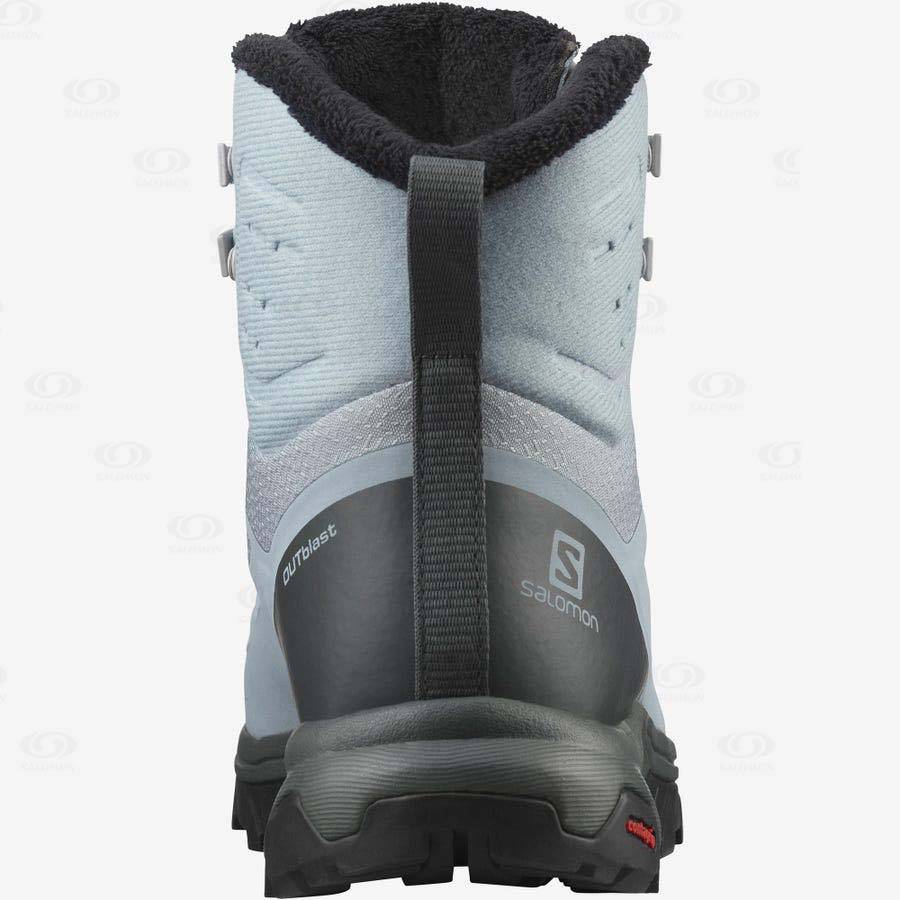 Salomon OUTBLAST THINSULATE™ CLIMASALOMON™ WATERPROOF Women's Winter Boots Blue | AU-N2429