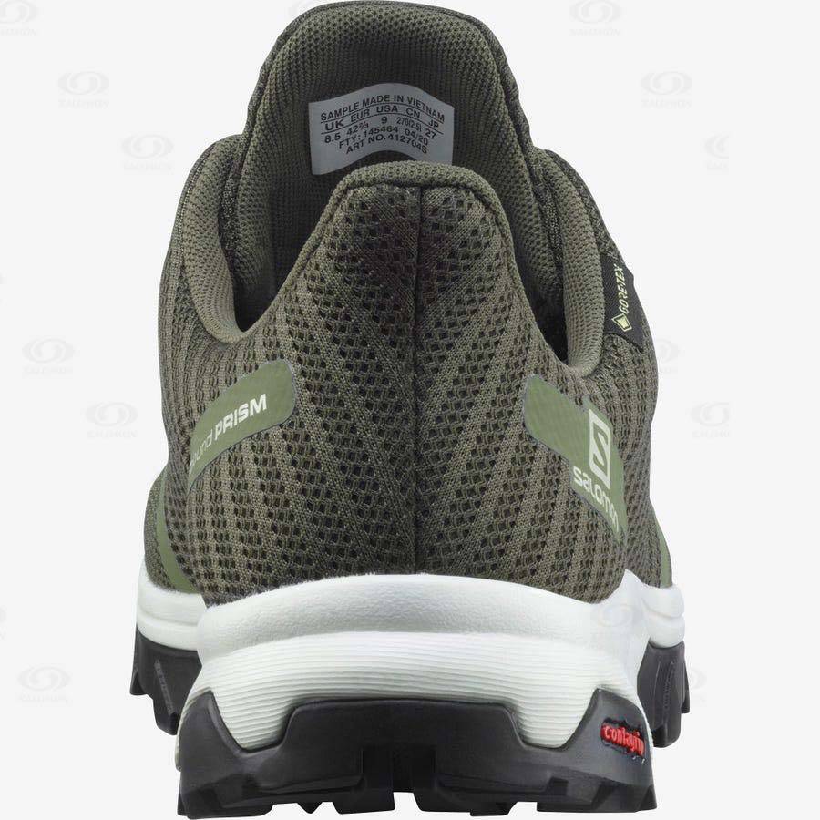 Salomon OUTBOUND PRISM GORE-TEX Men's Waterproof Shoes Olive | AU-N1813