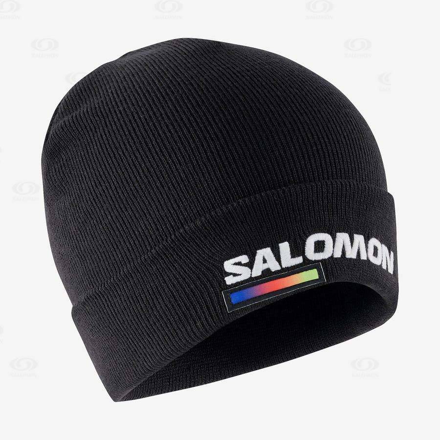 Salomon OUTLIFE LOGO Men\'s Hats Black | AU-M2511