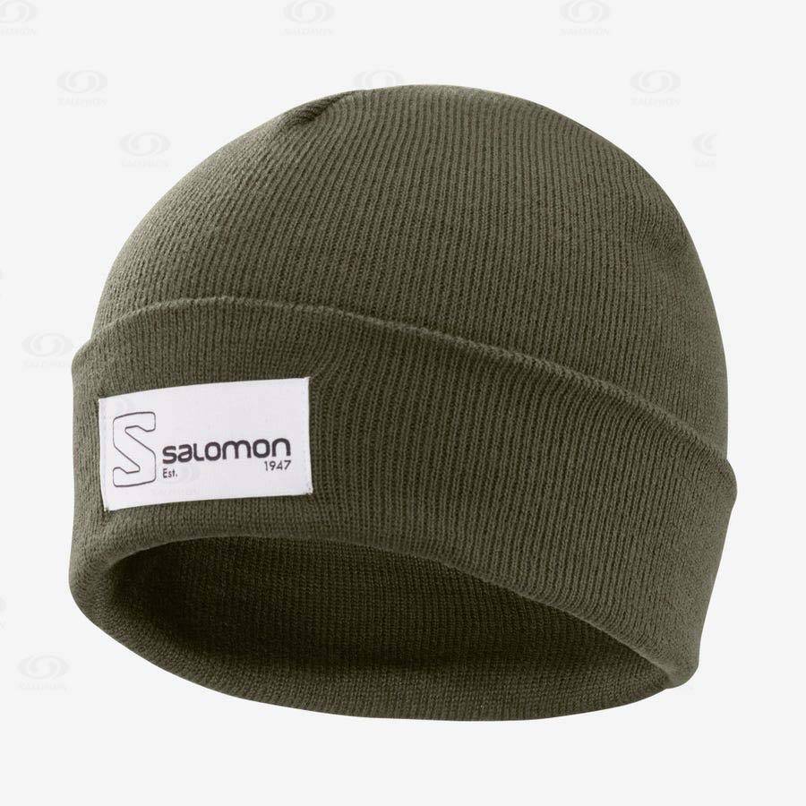 Salomon OUTLIFE LOGO Women\'s Hats Olive | AU-wL2026