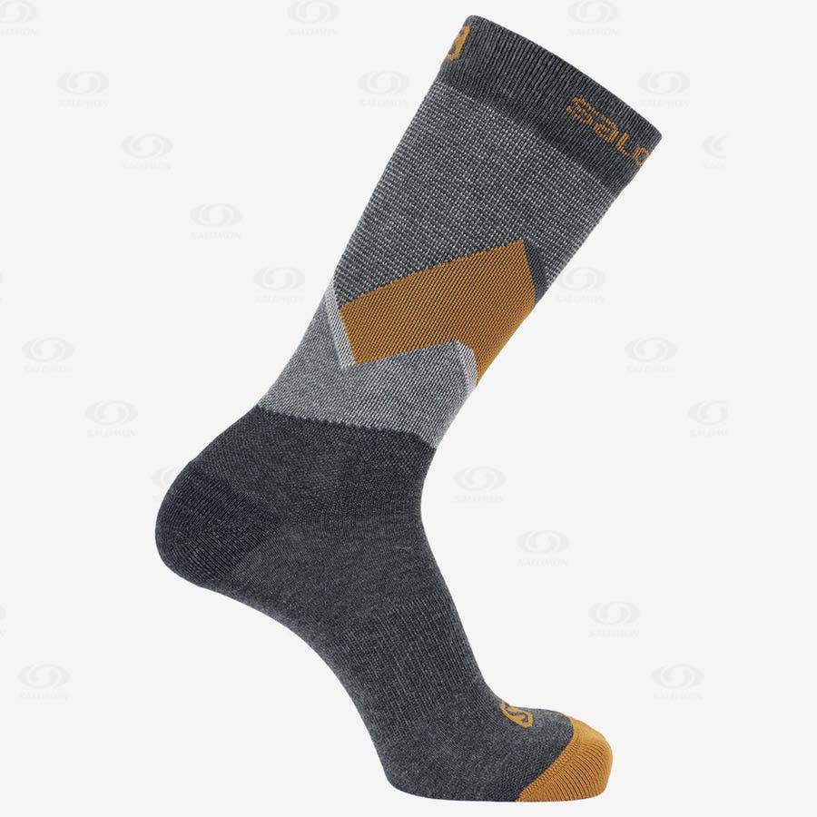 Salomon OUTLINE CREW 2-PACK Women's Socks Black | AU-S1191