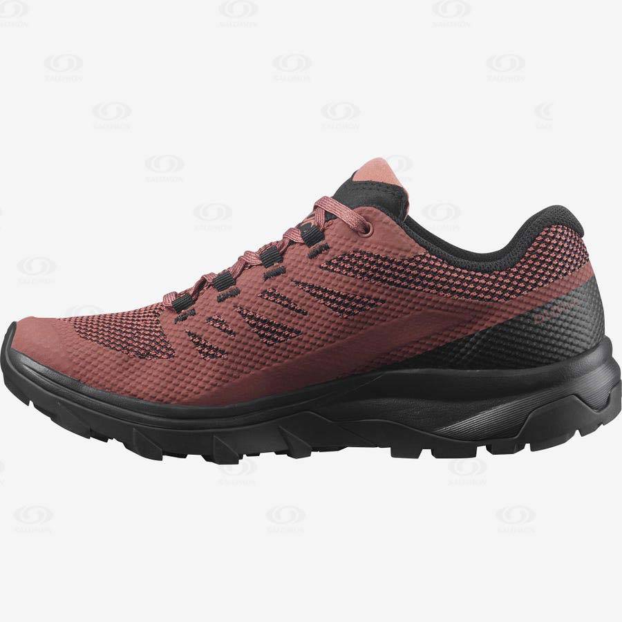 Salomon OUTLINE GORE-TEX Women's Waterproof Shoes Red | AU-S2003