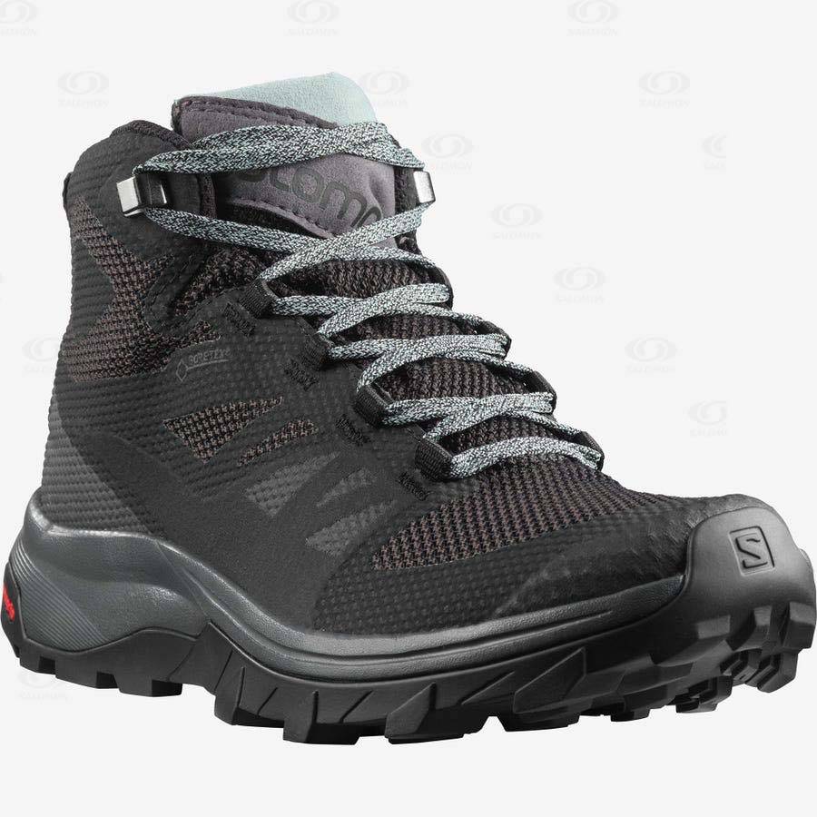 Salomon OUTLINE MID GORE-TEX Women's Hiking Boots Navy | AU-O1973