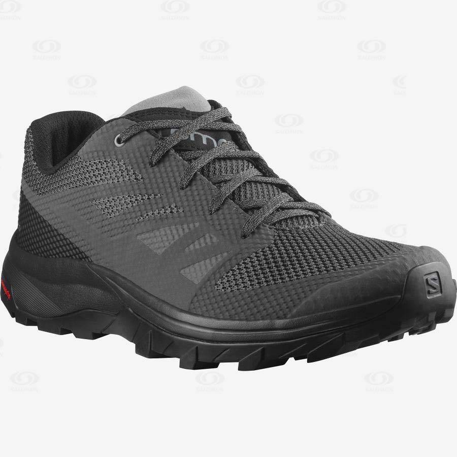 Salomon OUTLINE Men's Hiking Shoes Grey / Black | AU-W3410