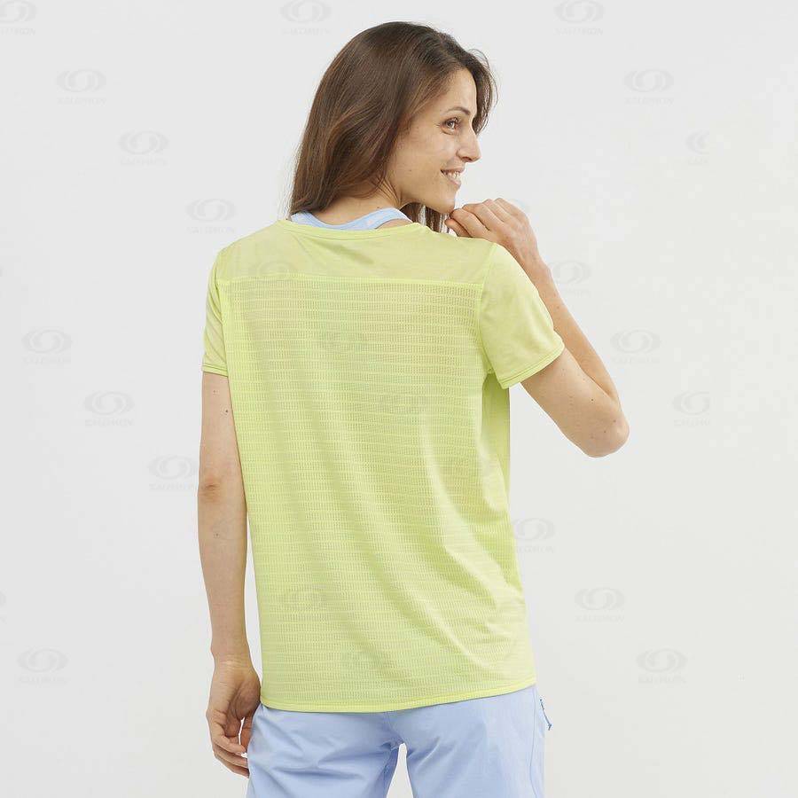 Salomon OUTLINE SUMMER Women's T Shirts Mint | AU-M2168