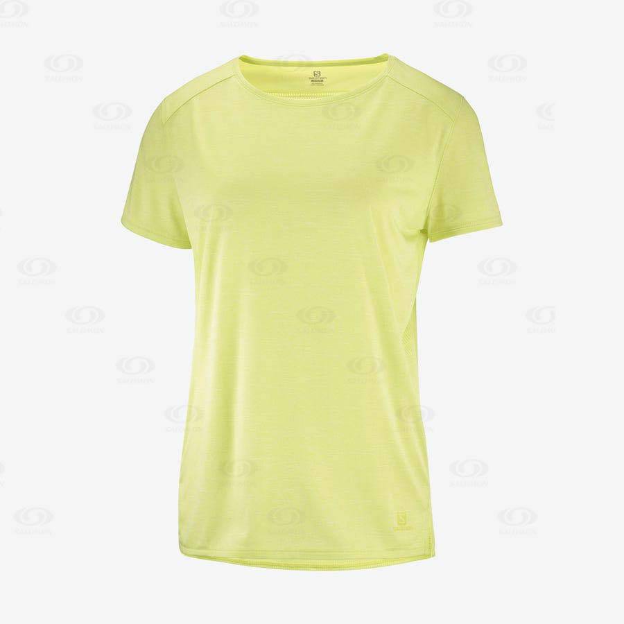 Salomon OUTLINE SUMMER Women\'s T Shirts Mint | AU-M2168