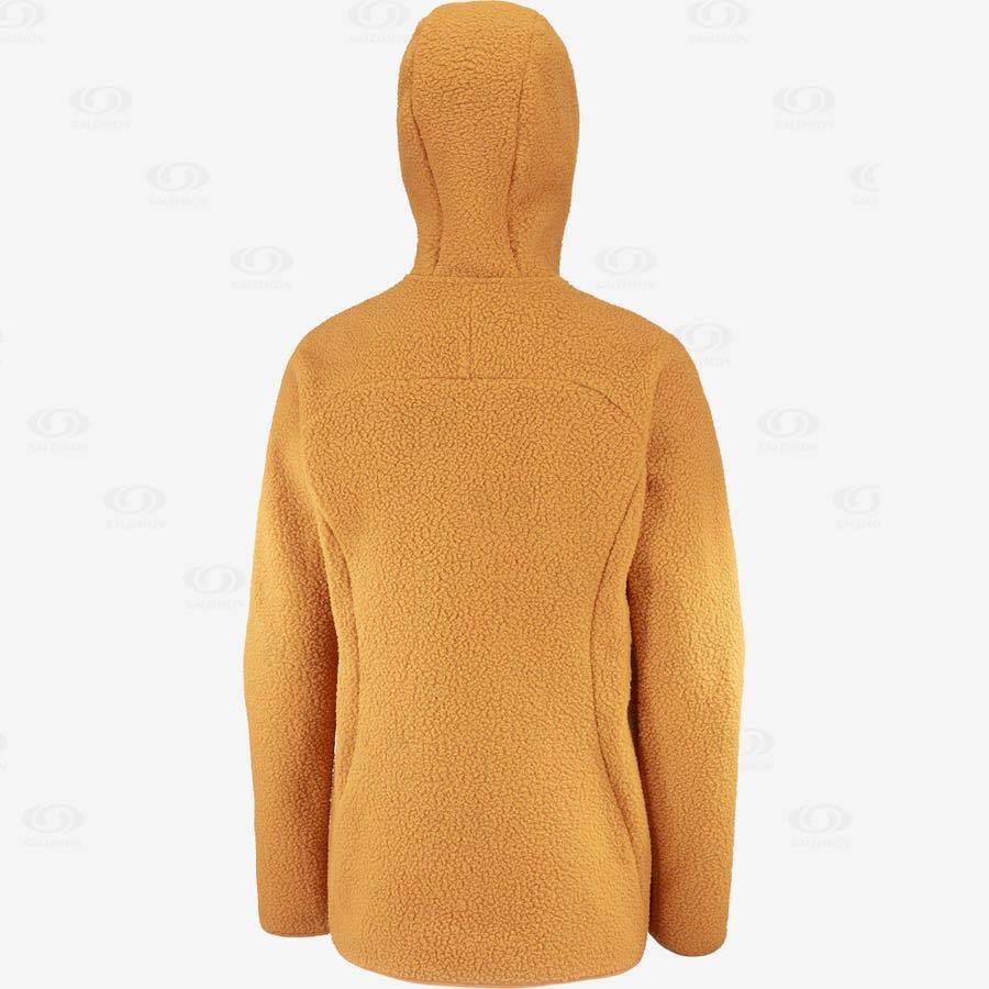 Salomon OUTLINE WARM TEDDY Women's Hoodie Orange | AU-S2094