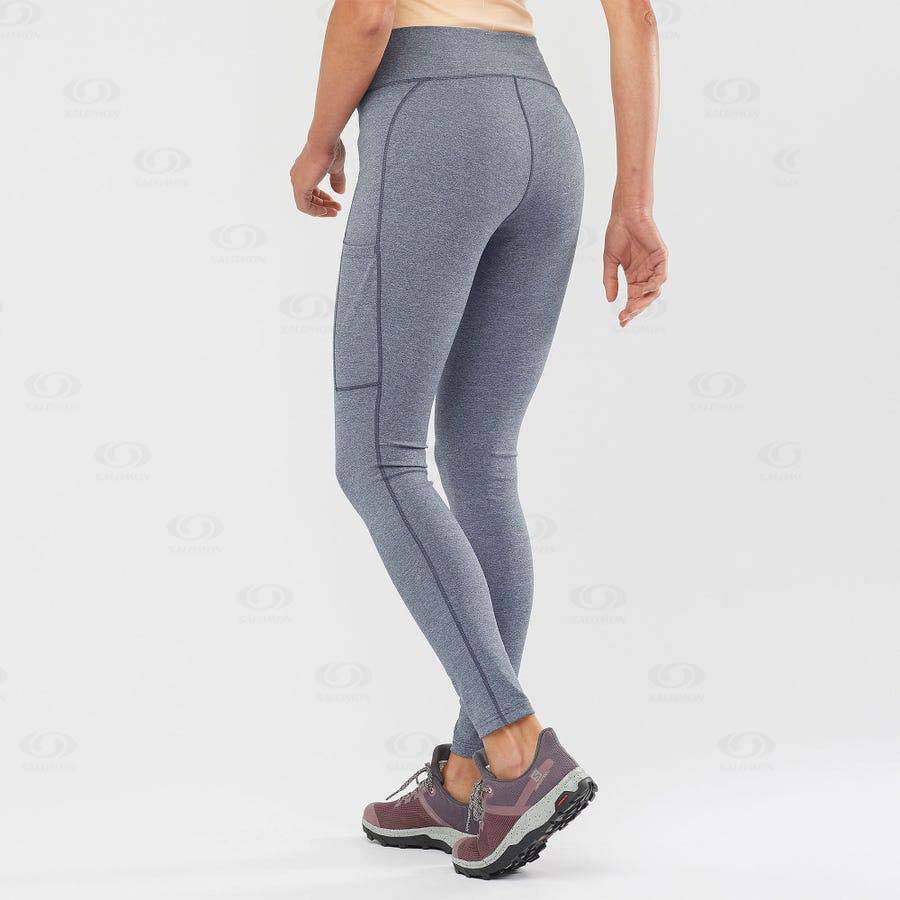 Salomon OUTLINE Women's Running Tights Grey | AU-O2524