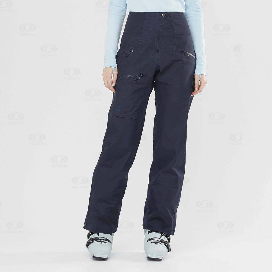 Salomon OUTPEAK GORE-TEX 3L Women's Ski Pants Blue | AU-A2130