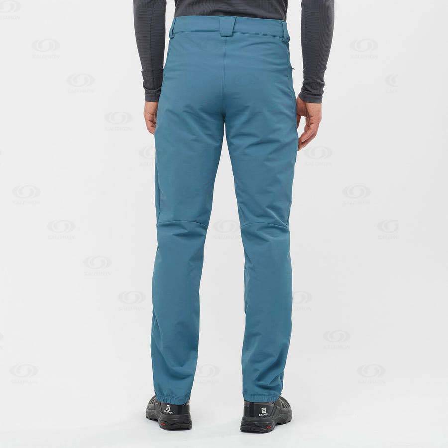 Salomon OUTPEAK WARM Men's Pants Blue | AU-S1884