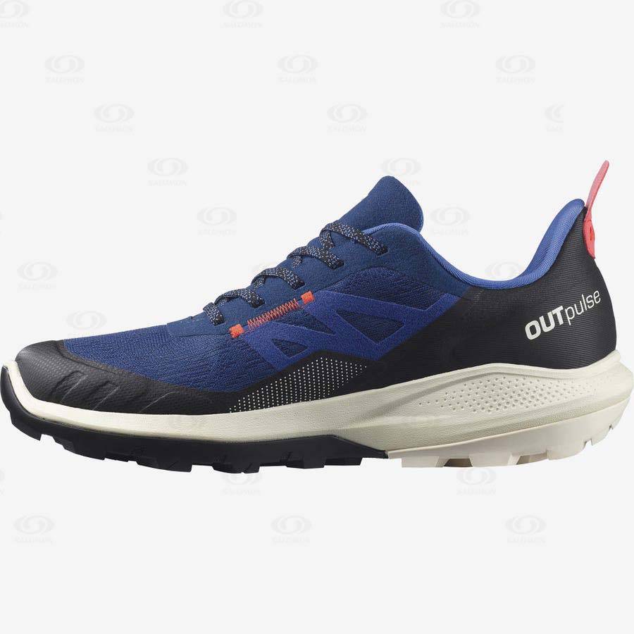 Salomon OUTPULSE GORE-TEX Men's Hiking Shoes Navy | AU-O1166