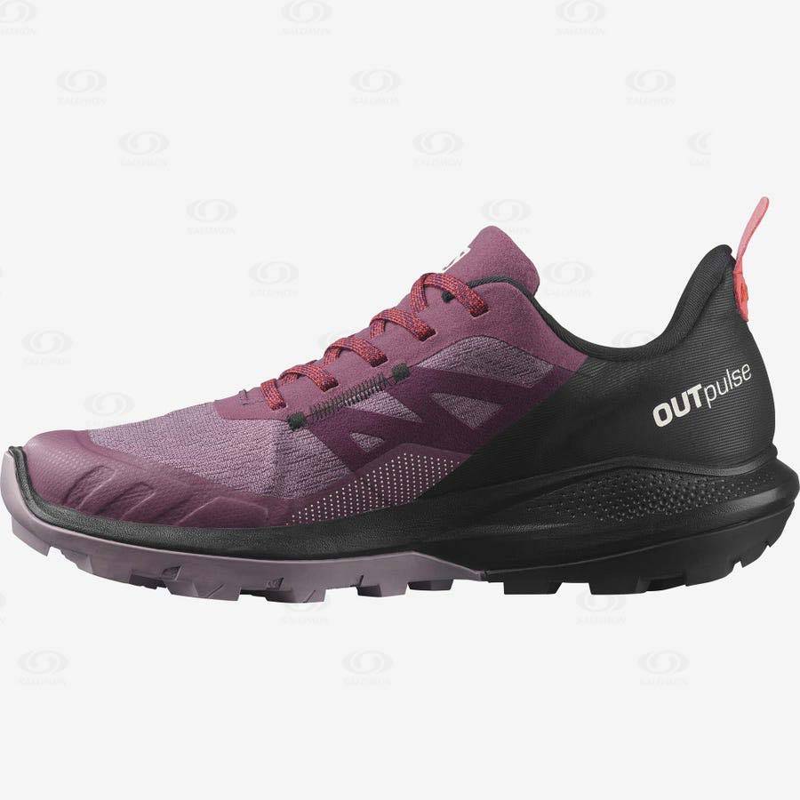 Salomon OUTPULSE GORE-TEX Women's Hiking Shoes Purple | AU-O1672