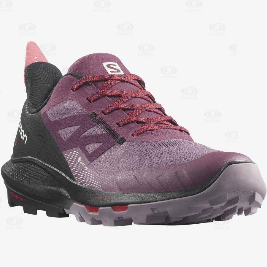 Salomon OUTPULSE GORE-TEX Women's Hiking Shoes Purple | AU-O1672