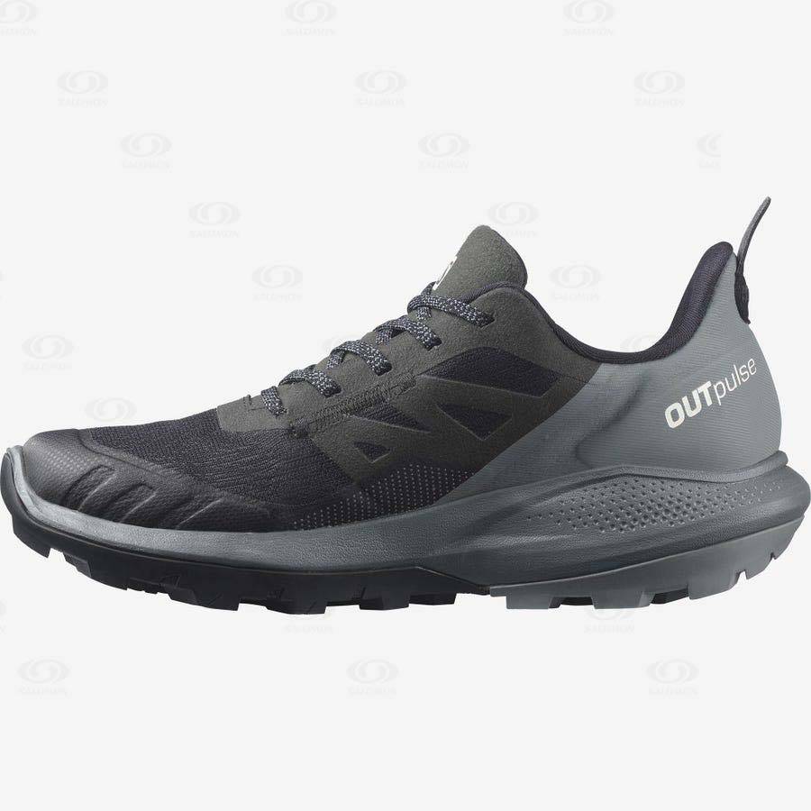 Salomon OUTPULSE GORE-TEX Women's Waterproof Shoes Grey / Black | AU-W2270