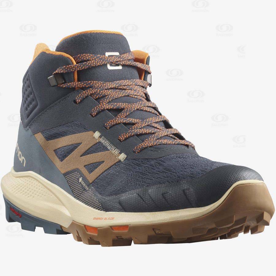 Salomon OUTPULSE MID GORE-TEX Men's Hiking Boots Grey | AU-A1493